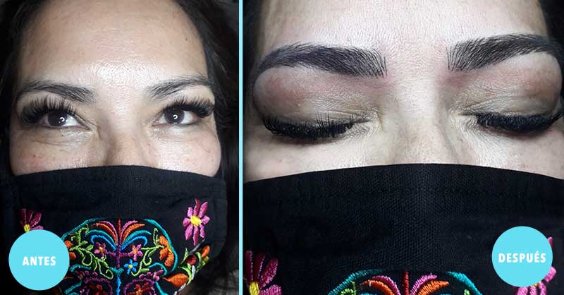 cejas pelo a pelo antes y despues en guadalajara | diseñi de cejas | spas en guadalajara