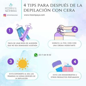 que hacer despues de la depilacion con cera | spas en guadalajara