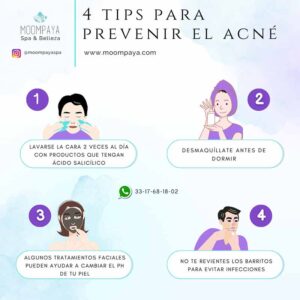 tips para prevenir el acne | faciales en guadalajara | spas mexico
