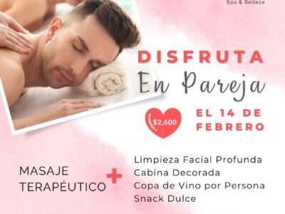 Promociones del dia del amor en guadalajara | Masaje para Parejas en Guadalajara | que regalar el 14 de febrero en guadalajara | spas guadalajara